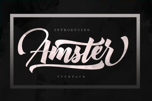 Amster Font: A Modern Calligraphy Typeface for Bold Projects