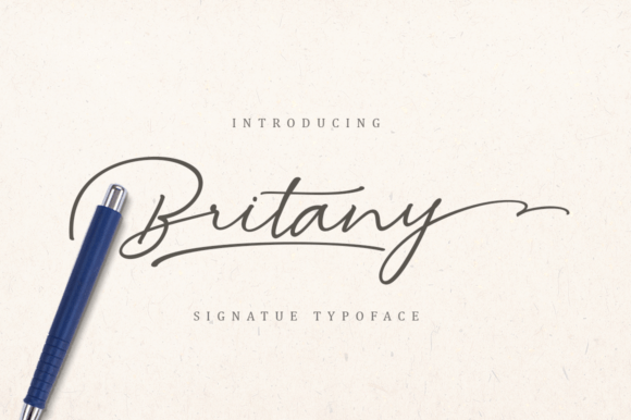 Britany: A Script Font for Authentic Handwritten Style