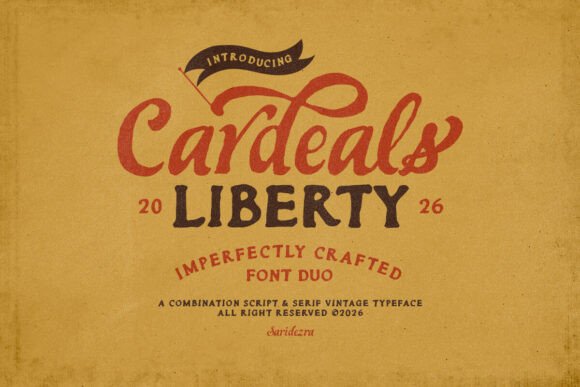 Cardeals: A Hand-Drawn Font Duo for Authentic Branding
