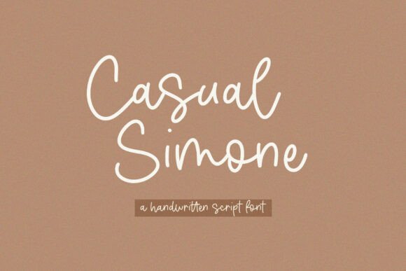 Casual Simone: A Handwritten Script Font with Heart