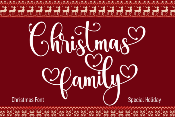 Christmas Family: The Script Font That Feels Like a Warm Hug