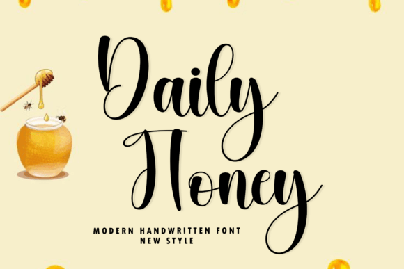 Daily Honey: The Elegant Script for Modern Brands