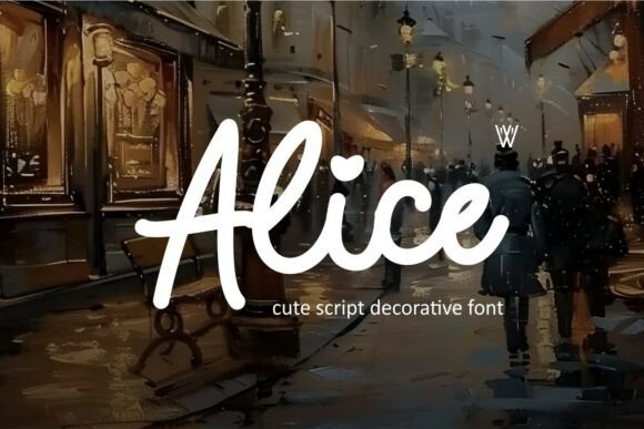 Discovering Alice: The Decorative Monoline Font
