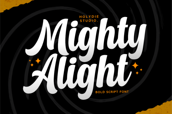 Mighty Alight: Bold Script for Impactful Branding