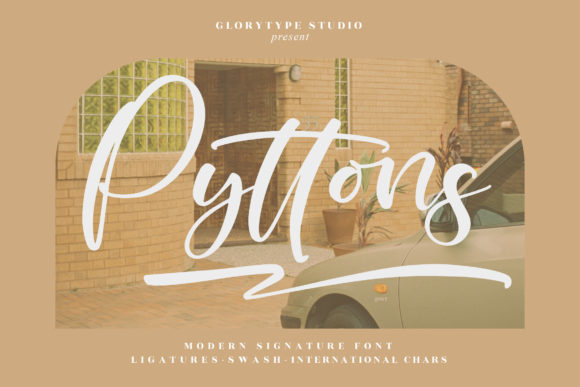 Pyttons: A Script Font That Adds Playful Energy to Your Designs