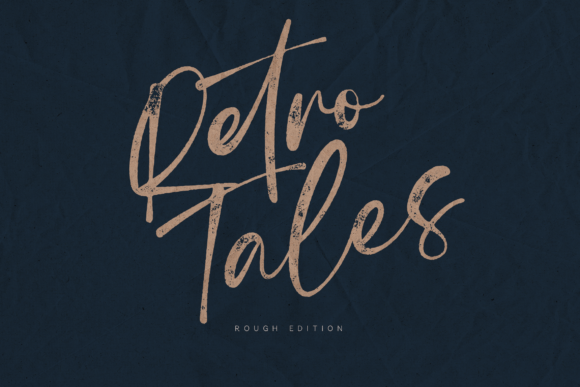 Retro Tales: A Handwritten Font with Vintage Soul