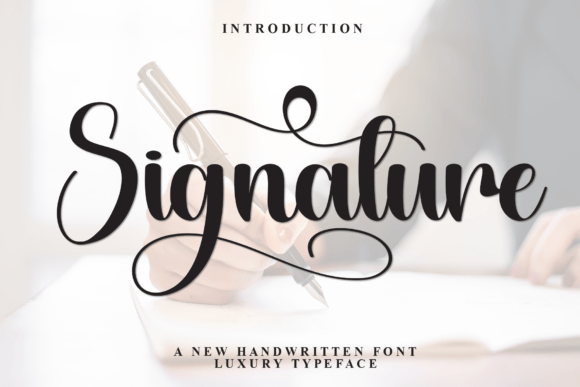 Signature: Executive Prestige Meets Handwritten Elegance