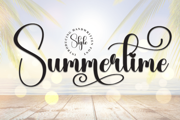Summertime: A Fresh Script Font for Modern Designers