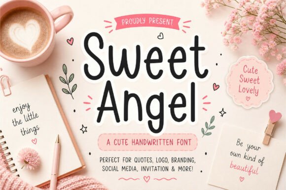 Sweet Angel Font: A Handwritten Script for Creative Warmth