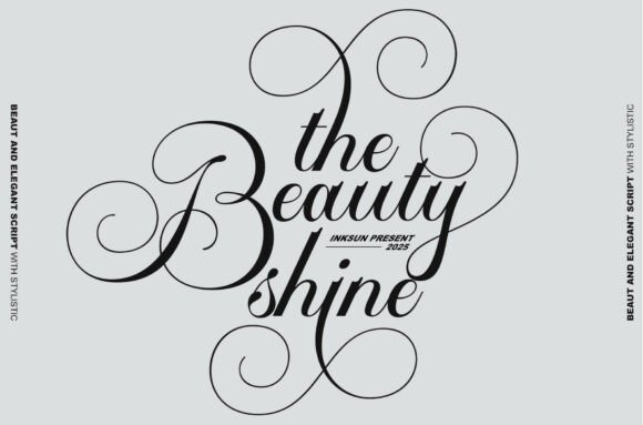 The Beauty Shine: Elevating Brand Identity with Script Elegance