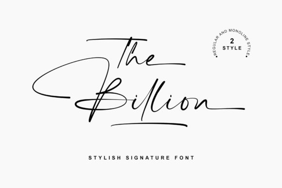 The Billion: A Script Font for Modern, Elegant Design