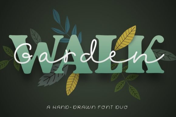 The Garden Walk Font Duo: Crafting Elegant Brand Identities